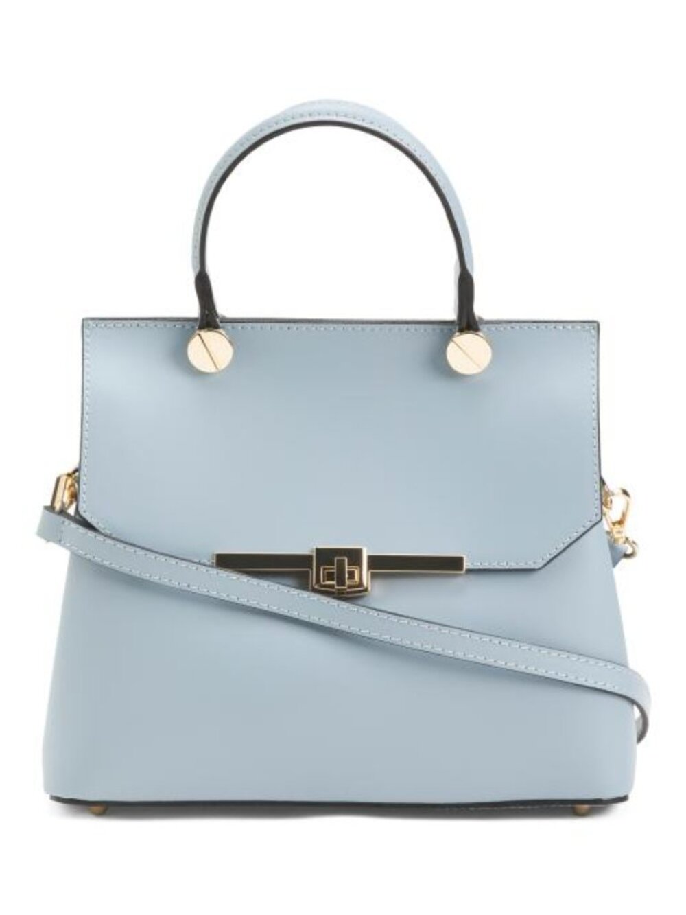 VIOLA CASTELLANI Made In Italy Leather Top Handle Satchel